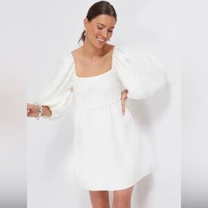Tuckernuck White Puff Sleeve Dress